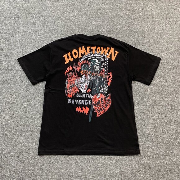 Warren Lotas Dark Style Hometown Theme Black T Shirt